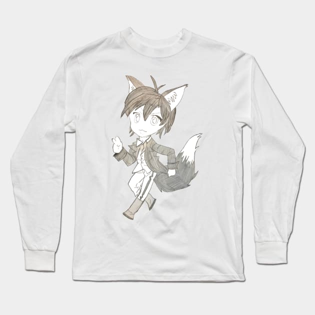 Chibi Fox Boy Long Sleeve T-Shirt by CBCHIBI